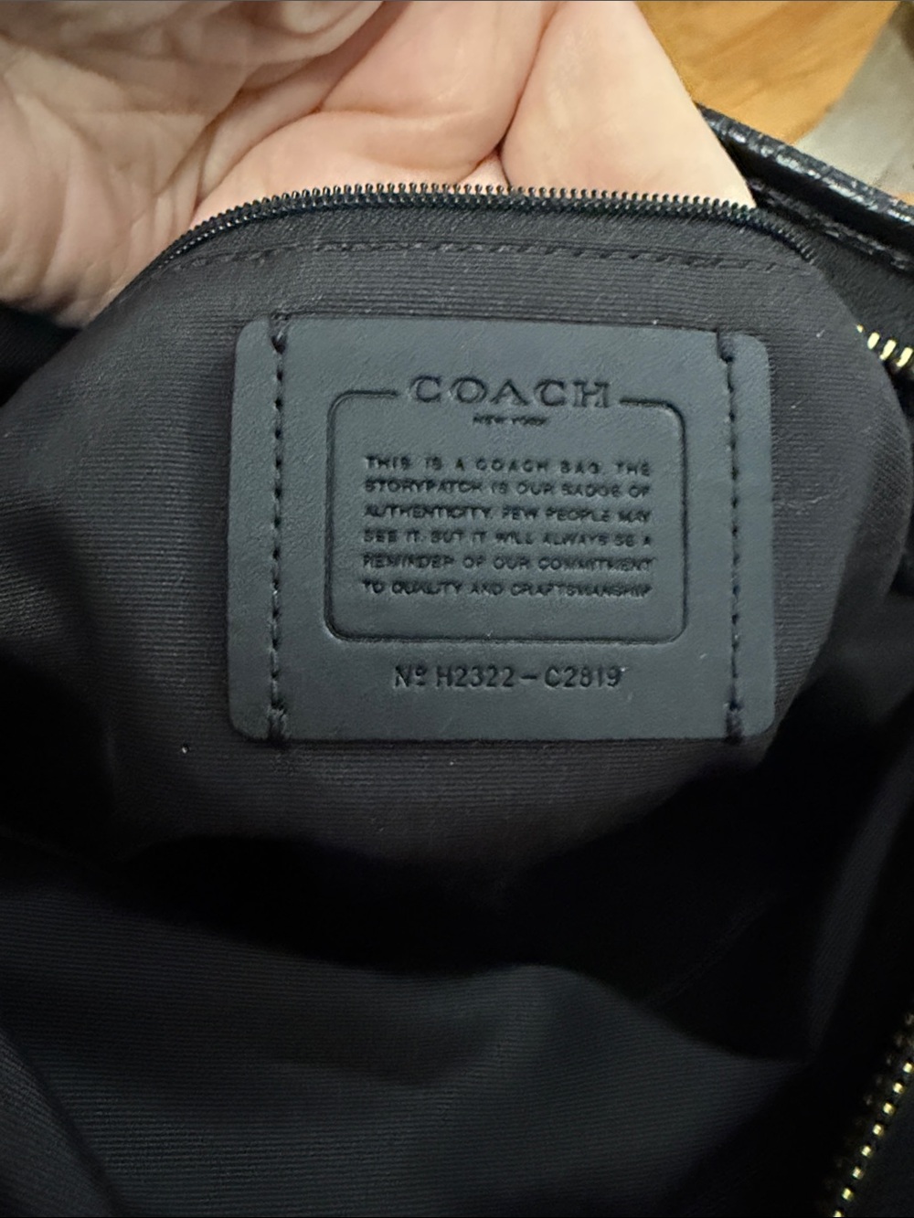 Coach Brown Signature Crossbody with Gold Logo - Picture 7 of 12